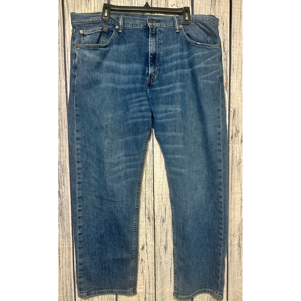 Levis 505 Regular Fit Mens Jeans‎ 38x30 Medium Wash Blue Straight Leg 00505-1223